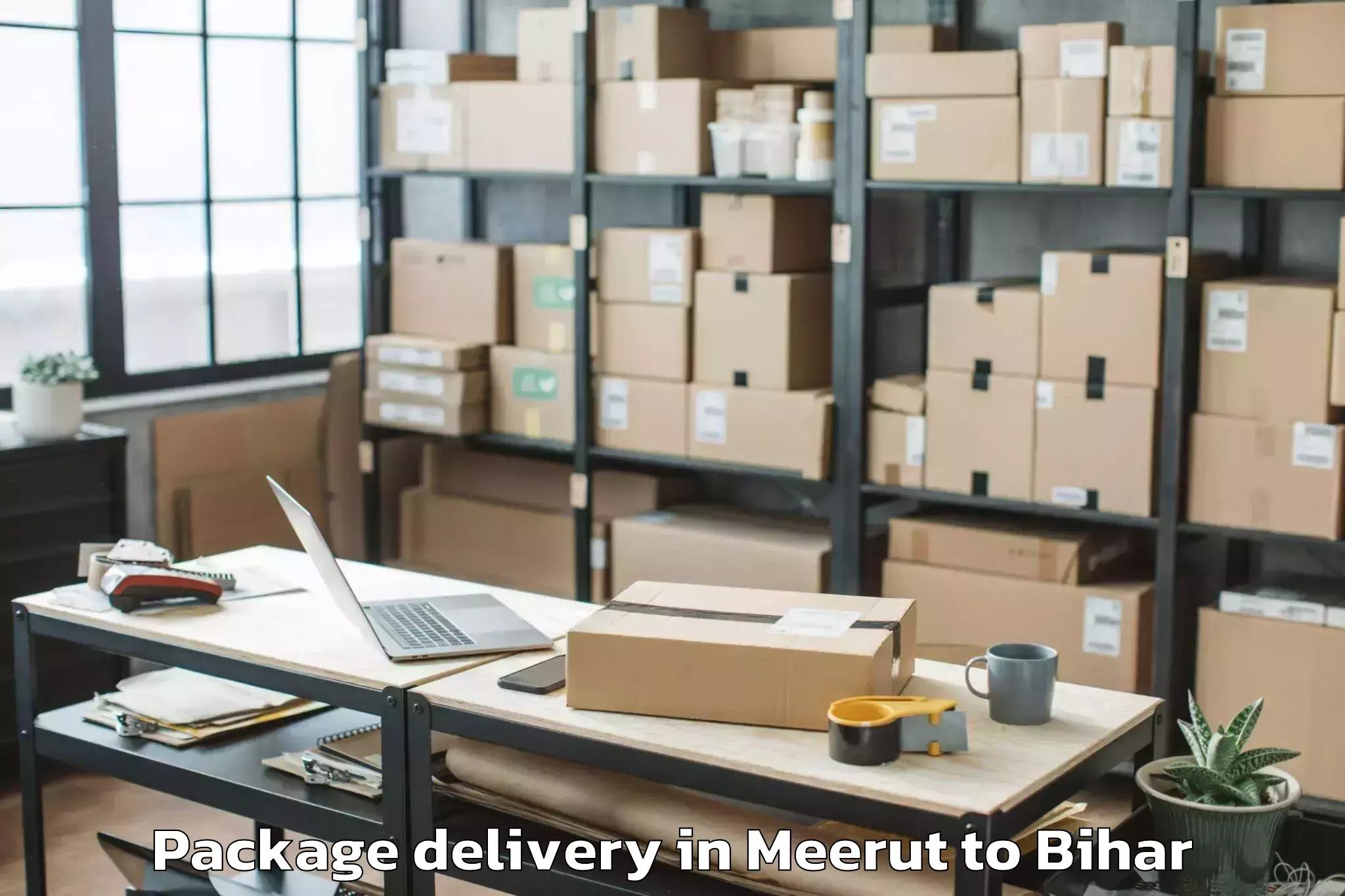 Trusted Meerut to Simrahi Bazar Package Delivery